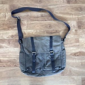 Fossil Messenger Bag - Orange and Blue